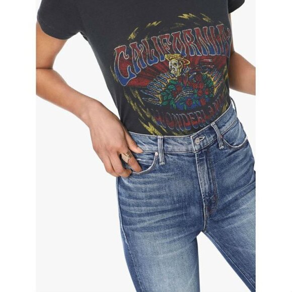 💕MOTHER SUPERIOR💕 Dazzler ~ Cowboys Don't Cry High Rise Straight Leg 24 NWT - Picture 4 of 16